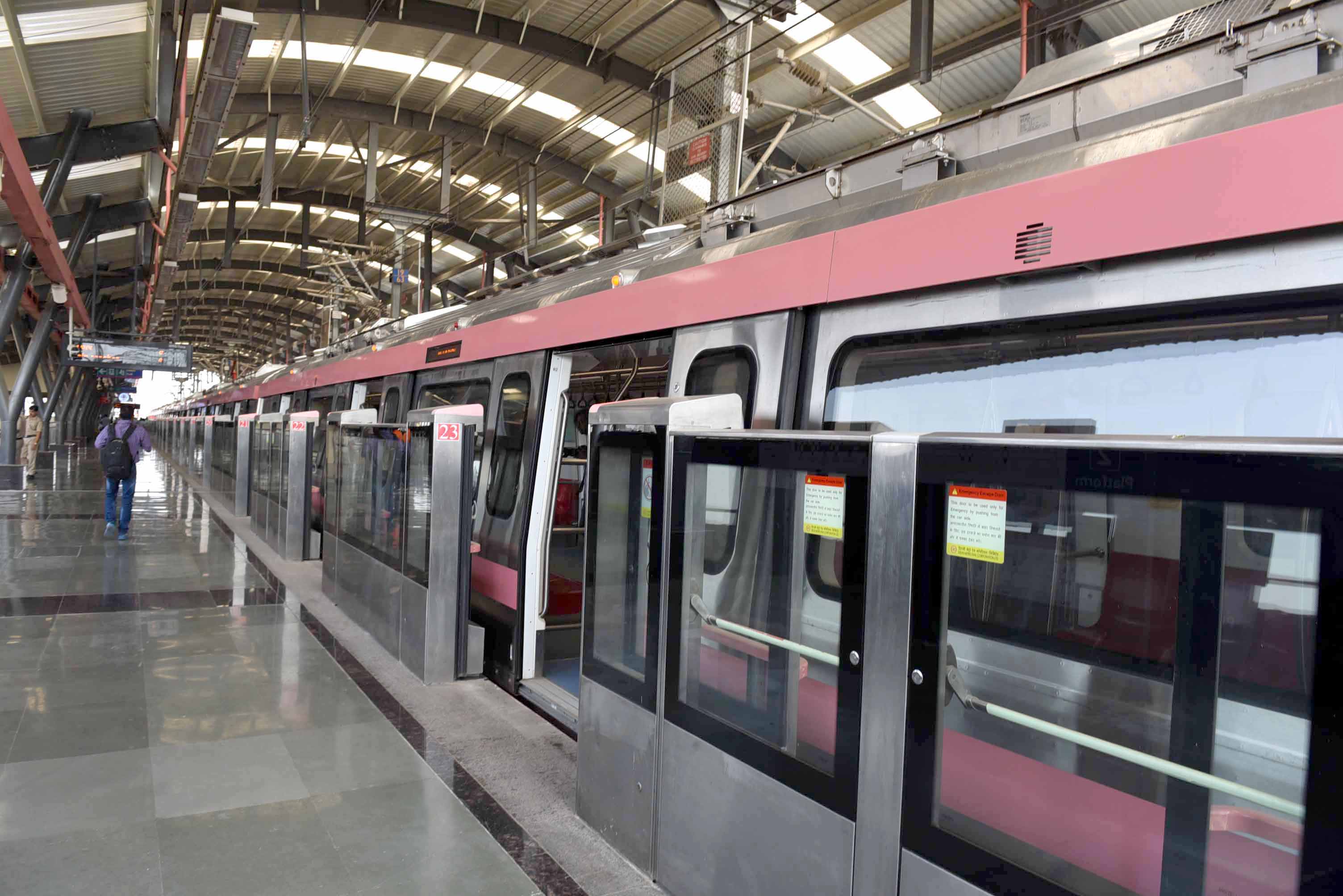 Delhi Metro trial for another section of Pink Line