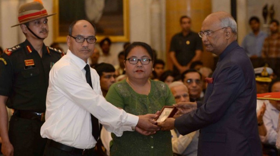 President confers gallantry awards, three honoured with Kirti Chakra