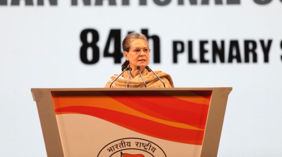 Sabka Saath Sabka Vikas was ‘dramebaazi’, says Sonia Gandhi at Congress Plenary