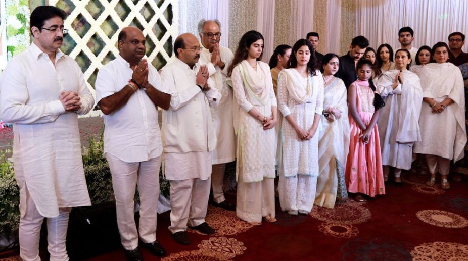 In Pics: Sridevi’s prayer meet in Chennai