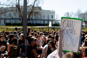 Protesters rally in the US for gun control