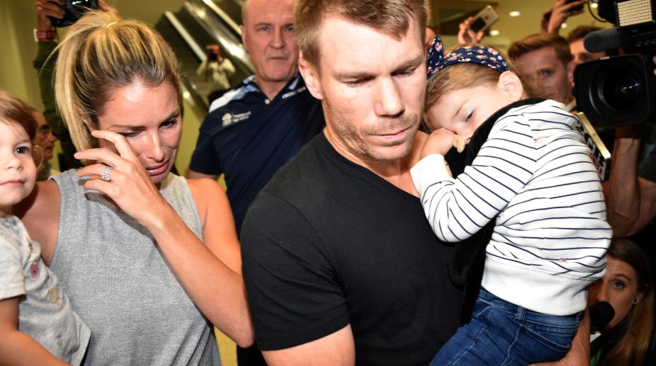 David Warner’s wife Candice blames herself for his part in the ball-tampering scandal