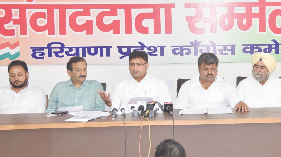 Cong chief alleges three-lakh cr mining scam in Haryana