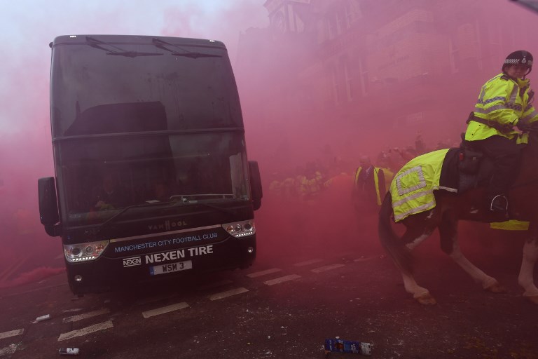 Manchester City Bus, Manchester City F.C., Premier League, UEFA Champions League, Liverpool vs Manchester City F.C.