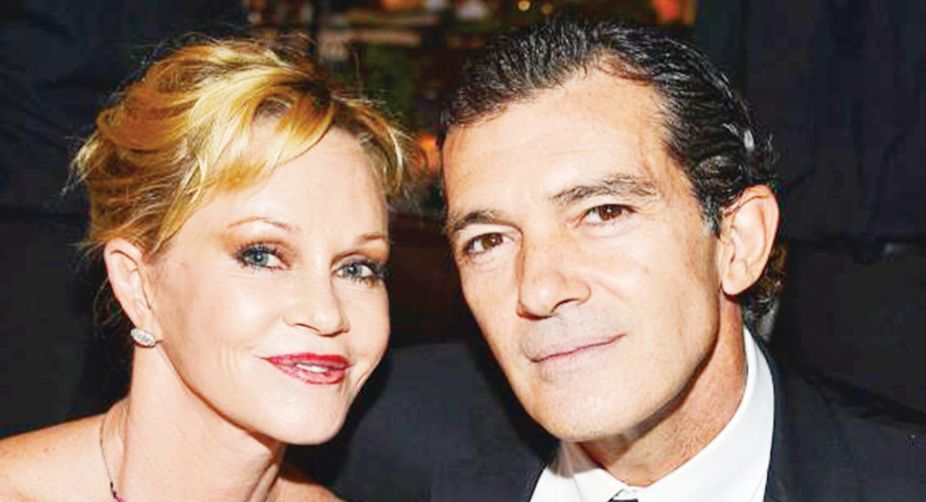 Antonio Banderas with his former wife Melanie Griffith