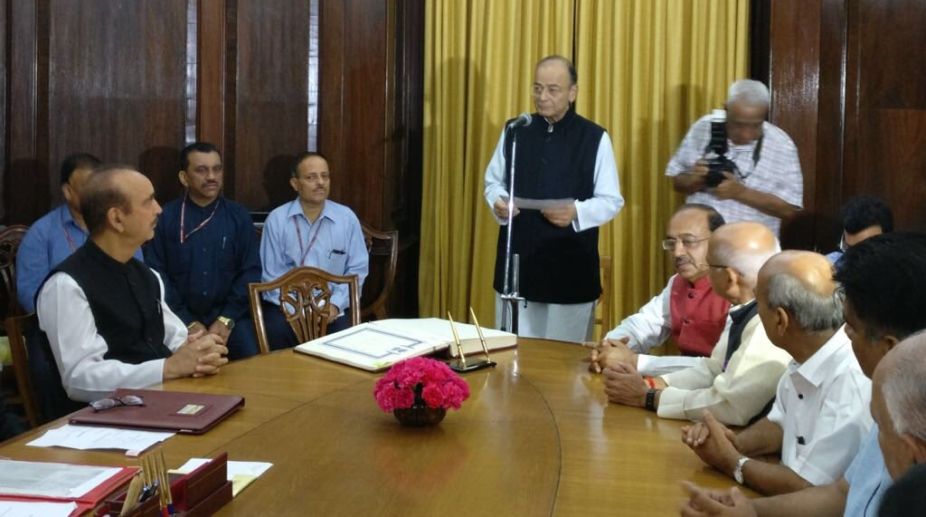 Arun Jaitley takes oath as Rajya Sabha member for new term