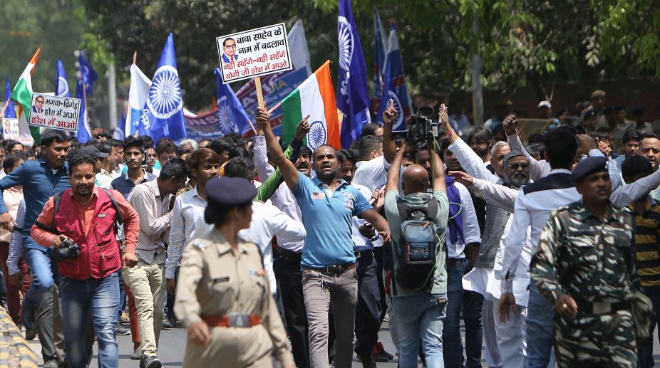 Protests in Rajasthan over damage in Dalit violence