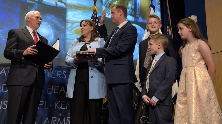 Congratulations from the space for new NASA head Jim Bridenstine