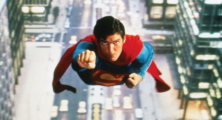 Christopher Reeve in full flight