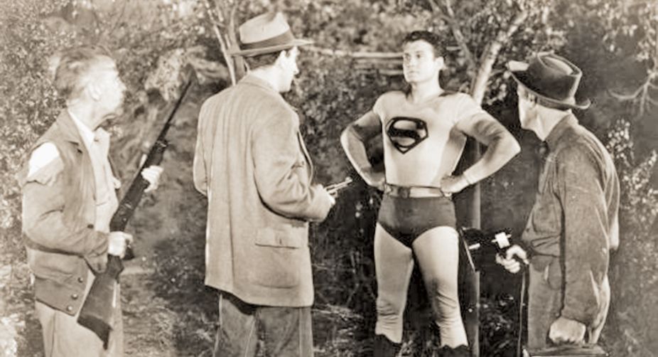 George Reeves starring as Superman in the 1950s