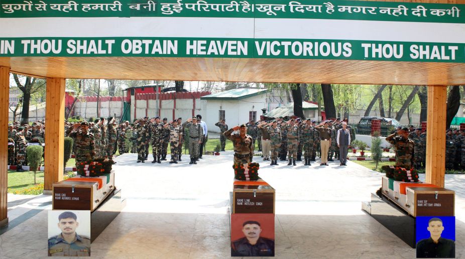 Tributes paid to martyred Army soldiers in Srinagar