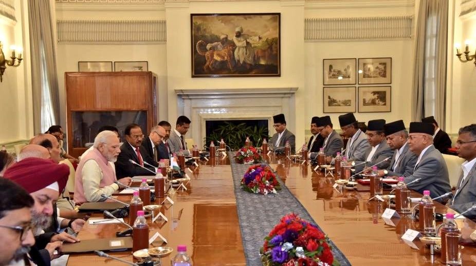 PM Modi holds talks with Nepalese PM Oli to deepen bilateral ties
