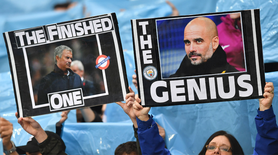 Manchester City F.C., Premier League, Manchester United F.C., Jose Mourinho, Pep Guardiola