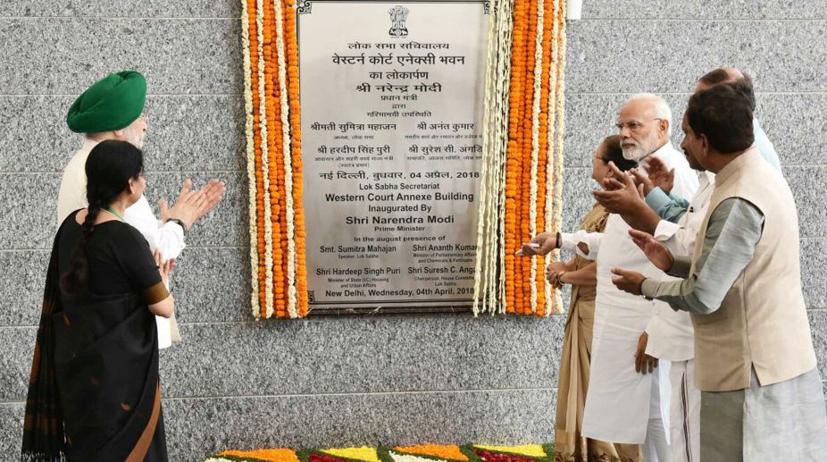 PM Narendra Modi inaugurates Western Court Annexe in New Delhi