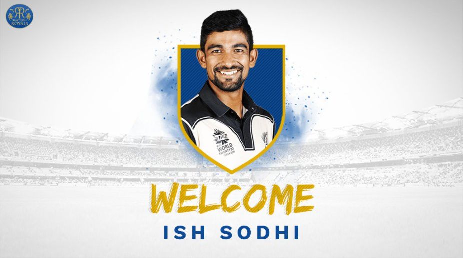 IPL 2018: Ish Sodhi replaces Zahir Khan in Ajinkya Rahane-led Rajasthan Royals squad