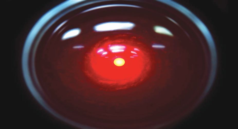 The red HAL eye from 2001 a space odyssey