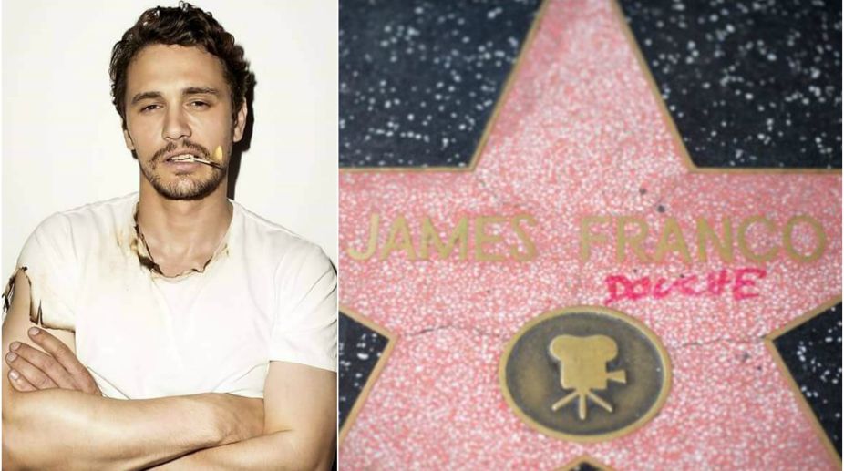 James Franco’s star on Hollywood Walk of Fame vandalised