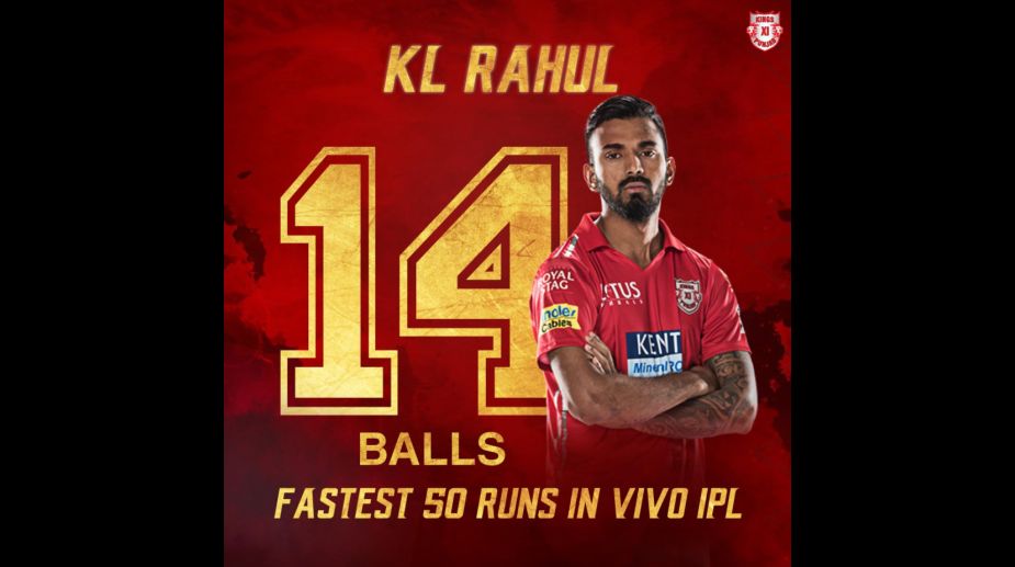 IPL 2018: Kings XI Punjab’s KL Rahul scores fastest fifty