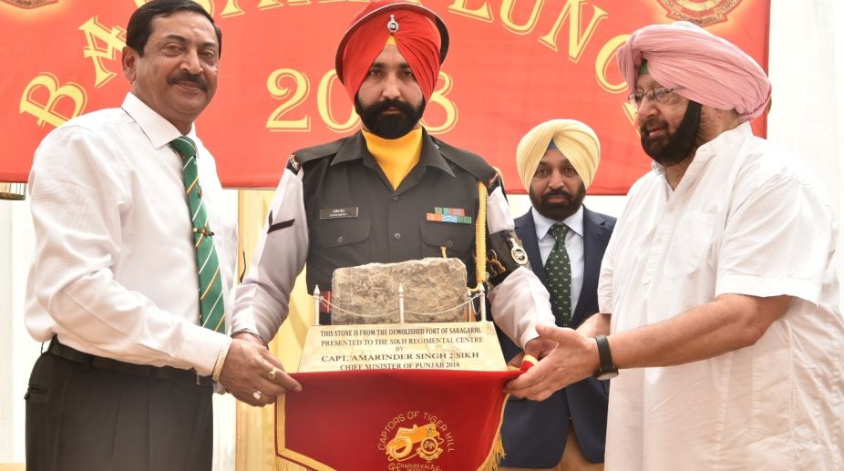 CM announces `25 lakh grant to upgrade Sikh Regiment Centre