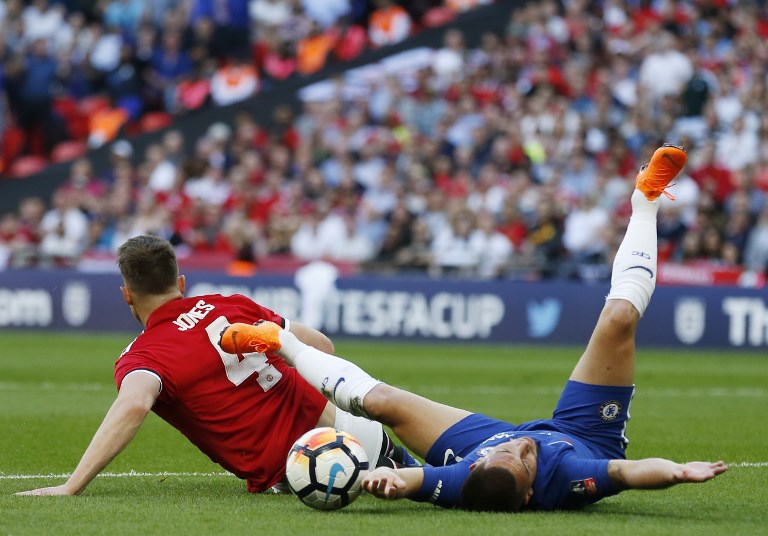 Eden Hazard, Chelsea F.C., Manchester United F.C., Manchester United vs Chelsea, FA Cup, FA Cup Final, Phil Jones