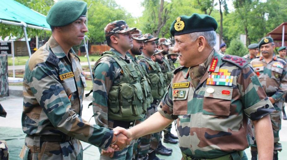 General Bipin Rawat reviews security in Kashmir