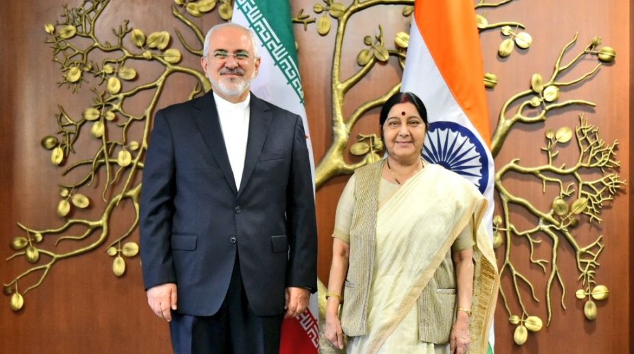 Sushma meets Iranian FM; India to continue trade ties with Tehran