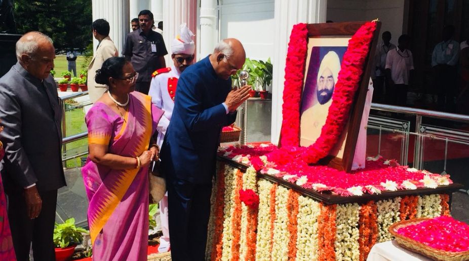 President Kovind pays tribute to Giani Zail Singh on his 102nd birth anniversary