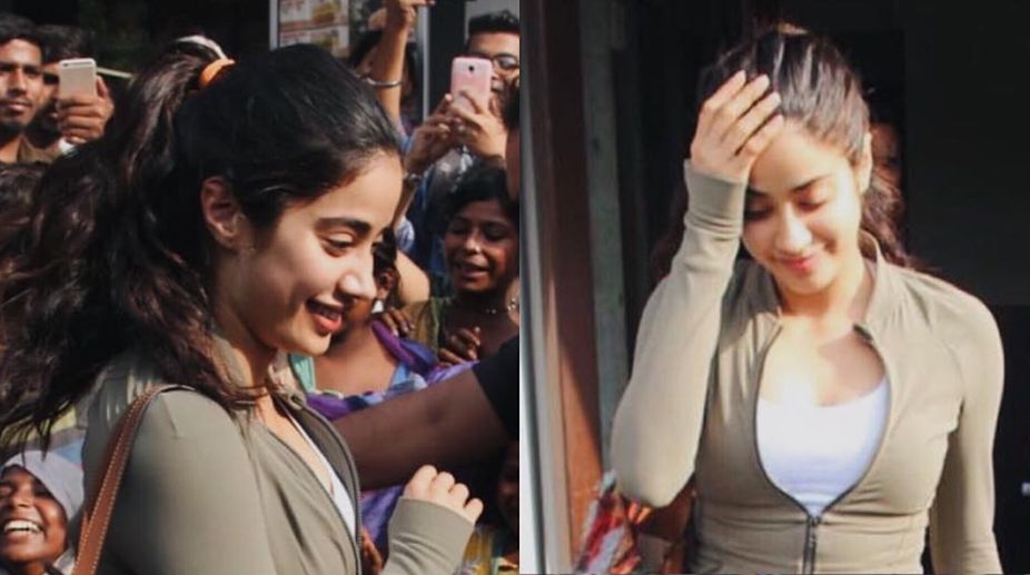 Janhvi Kapoor mobbed by screaming fans in Mumbai | See video