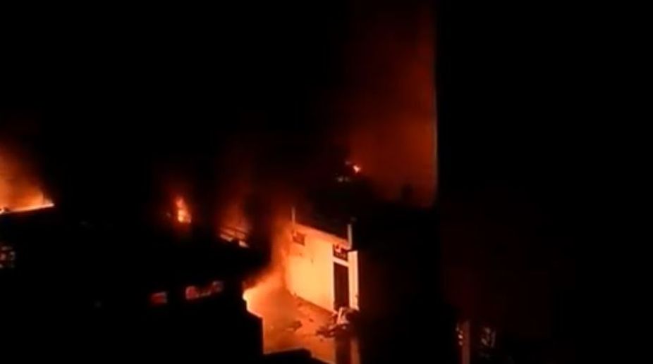 Delhi’s Malviya Nagar fire yet to be doused, firefighting operations on