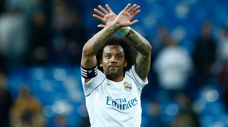 Watch: Real Madrid players complete bin challenge with Marcelo’s son Enzo