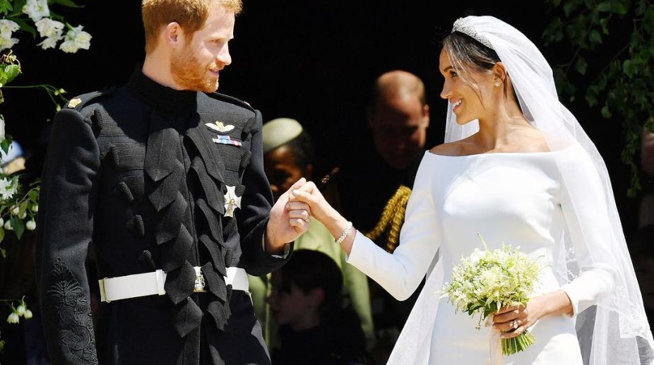 What represented India on Meghan Markle’s wedding dress?