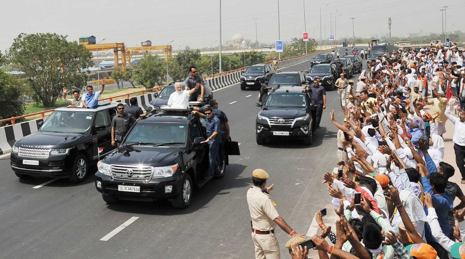 PM Modi inaugurates first phase of Delhi-Meerut expressway