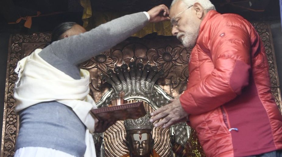 PM Modi at Muktinath temple in Nepal