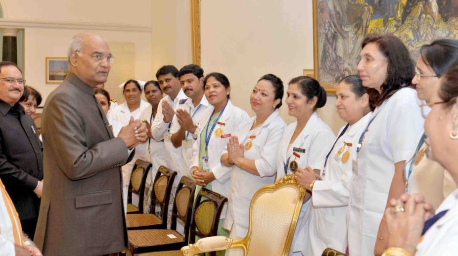 Nurses are nation builders, says President Ram Nath Kovind