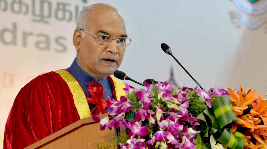 Kovind addresses 160th convocation of Madras University