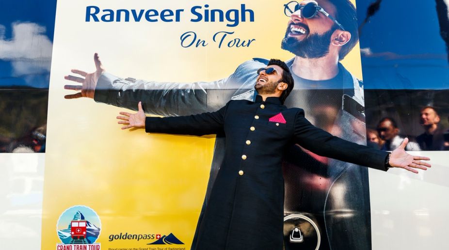 Ranveer Singh inaugurates ‘Ranveer on Tour’ train in Switzerland