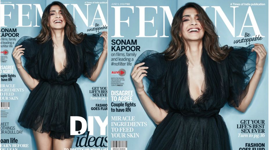 Sonam Kapoor dons black on cover of Femina