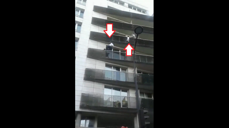 Watch how Malian migrant rescues child by scaling a building like Spider-man