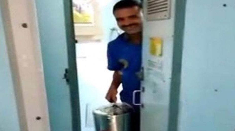 Fine of Rs 1 lakh slapped on vendor after video shows him using train toilet water to make tea