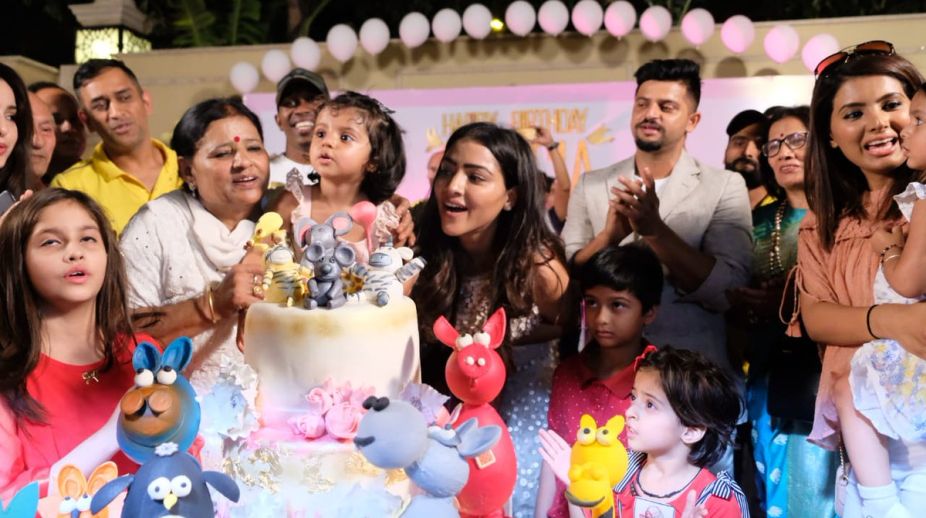 Watch| MS Dhoni-led Chennai Super Kings celebrates birthday of Suresh Raina’s daughter Gracia