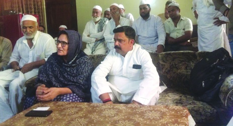RLD-SP candidate Tabassum Hasan in a meeting in Kairana.