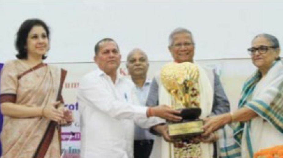 KISS Humanitarian award, Prof. Muhammad Yunus, Dr. Achyuta Samanta