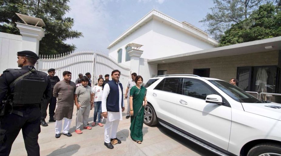 Akhilesh Yadav vacates bungalow; SP, BJP lock horns over ‘damages’ accusations