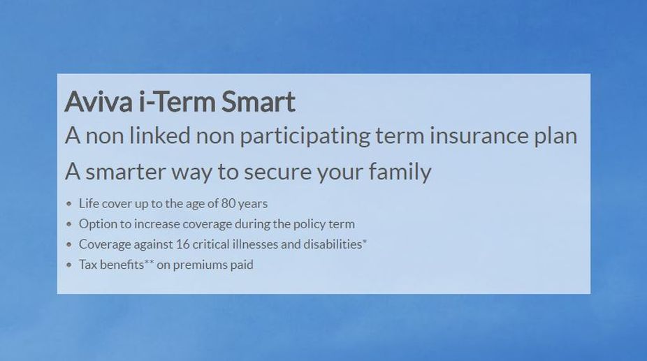 Aviva Life Insurance launches Aviva i-Term Smart