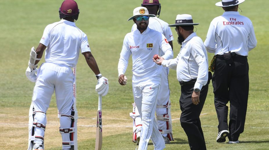 Chandimal sweats as Sri Lanka and West Indies draw 2nd Test