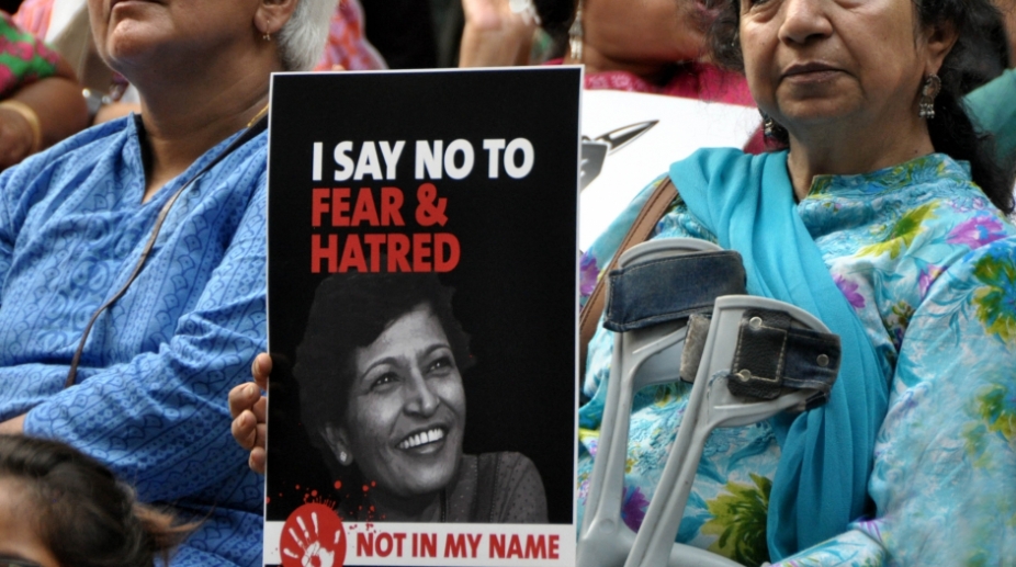 Lankesh, Bhaumik among 18 slain journalists honoured by Newseum