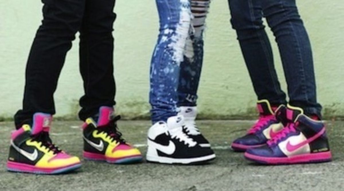 High top sneakers