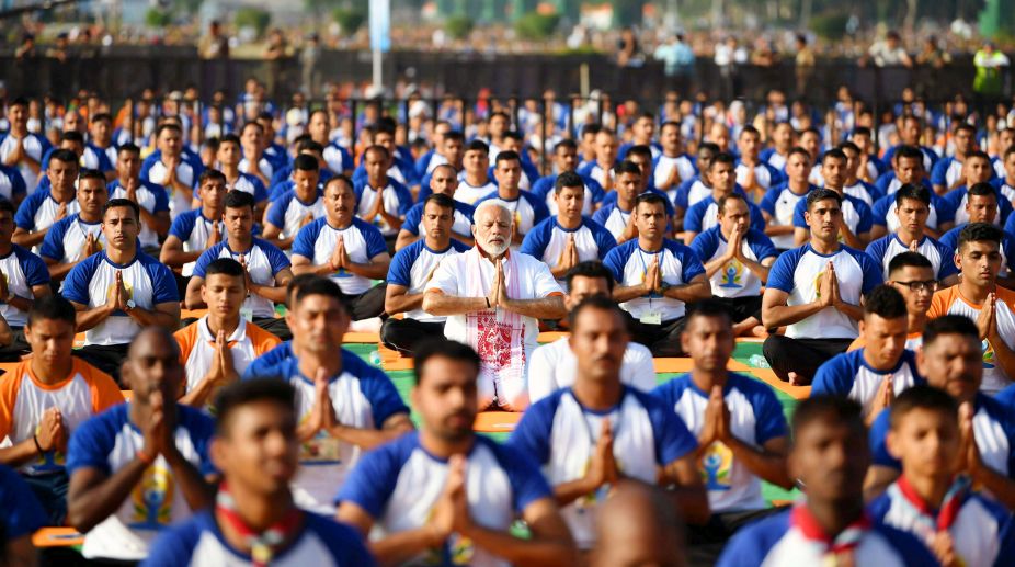 In pics: PM Narendra Modi leads from the front on International Yoga Day