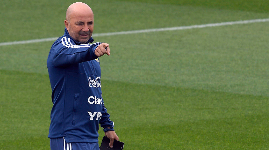 Watch: Argentina coach Jorge Sampaoli gets ‘punished’ by juvenil squad