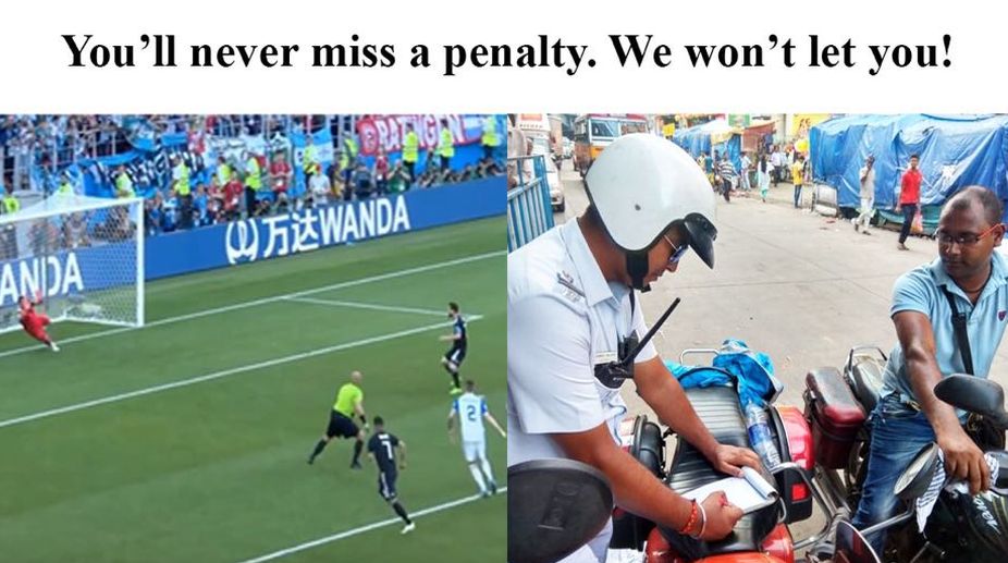 Lionel Messi meme, Kolkata Police, social media, Messi meme, 2018 FIFA World Cup, FIFA World Cup 2018
